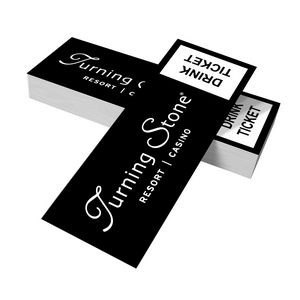 Drink/Event Tickets - Matte, 12pt Full Color Front - Size 2" x 5.5"