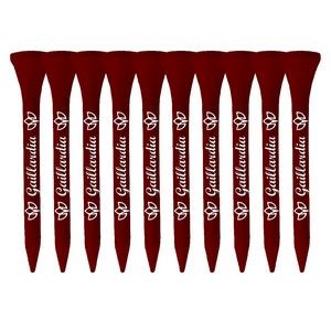 Packaged Wood Golf Tees - 2.75" 2 Color Logo Imprint Shank Only
