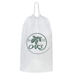 Cotton Cord Drawstring Plastic Bag (12"X16"X4")