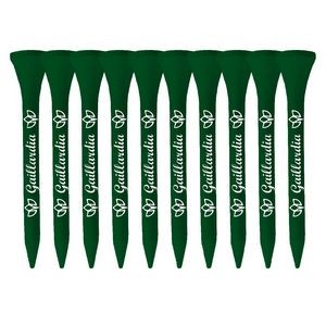 Packaged Wood Golf Tees - 2.75" 1 Color Logo Imprint Shank Only