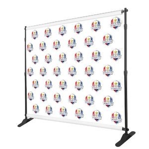 9' x 8' Step And Repeat Backdrop Stand