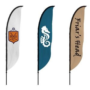 9' Single-Sided Feather Convex Flag