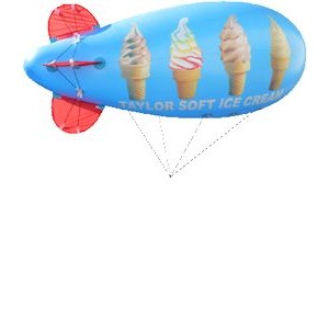 13' PVC Helium Blimp (No Graphics) See options for graphics