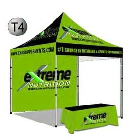 10'x10' Tent with Table Cover & Back Wall