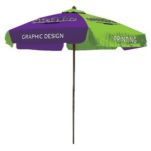 6 Panel Full Color Display Umbrella