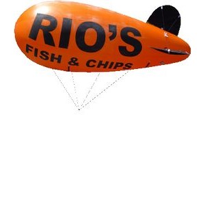 17' PVC Helium Blimp (No Graphics)See options for graphics