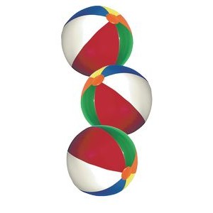 Mini Beach Ball w/ Multi-Colored Panels (4.5" Inflated)