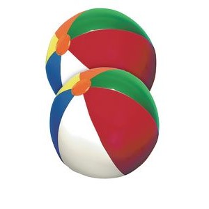 Beach Ball w/ 24' Multi-Colored Panels or Patriotic