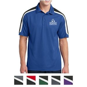 Sport-Tek Tricolor Shoulder Micropique Sport-Wick Polo Shirt