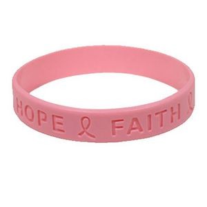 1/2" Solid Color Debossed Silicone Wristbands