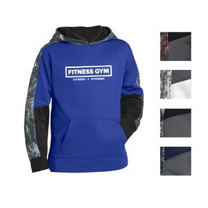 Sport-Tek® Sport-Wick® Youth's Colorblocked Mineral Freeze Pullover Hoodie