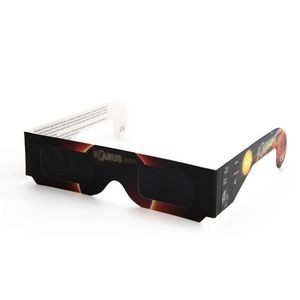 Youth Full Color Custom Solar Eclipse Paper Glasses - CE & Iso Certified