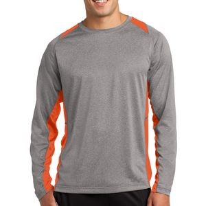 Sport-Tek® Colorblocked Heather Long-Sleeved T-Shirt