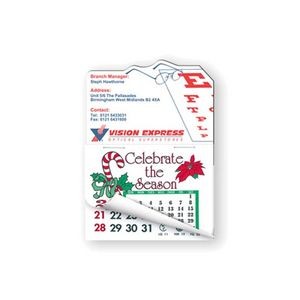 Eye Glasses Shape Calendar Pad Sticker W/ Tear Away Calendar