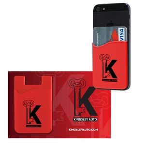 Silicone Phone Wallet on Backer Card