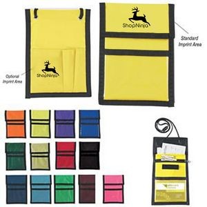 Polyester Neck Wallet And Card Holder