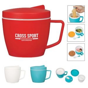 Compact Meal Thermal Mug Set with Handled Box