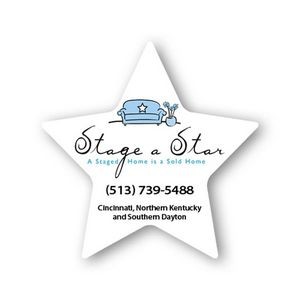 Star Shape Stock Vinyl Magnet - 20mil