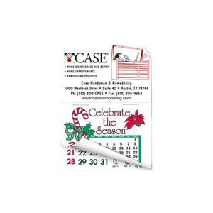 Toolbox Shape Calendar Pad Sticker W/Tear Away Calendar
