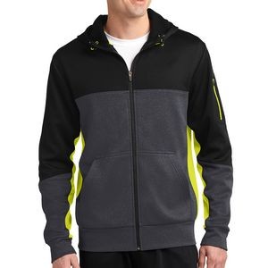 Sport-Tek Colorblocked Zippered Hoodie Jacket