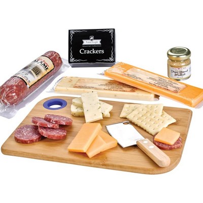 Cutting Board with Meat and Cheese Set