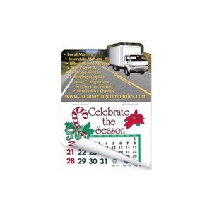 Cargo Truck Shape Calendar Pad Sticker W/ Tear Away Calendar