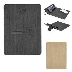 Wood-Designed Wireless Charger Mouse Pad