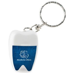 Tooth Shaped Dental Floss With Key Chain
