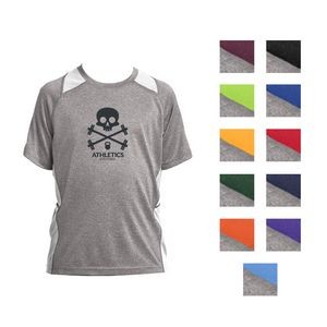 Sport-Tek® Youth's Colorblocked Heather T-Shirt