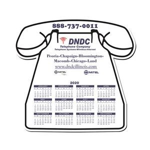 Telephone Shape Hard Top Printed Calendar Mouse Pad