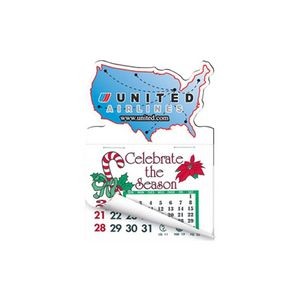 USA Map Calendar Pad Magnets W/Tear Away Calendar