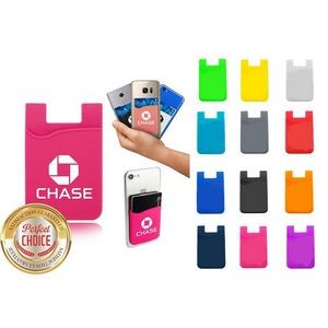 Silicone Cell Phone Smart Phone Wallet Card Holder