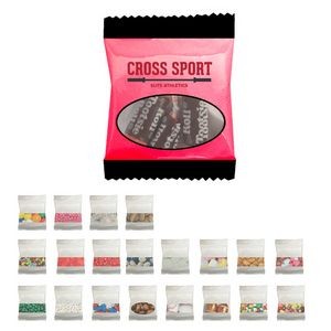 Promo Snack Pack Bags - Corporate Color Chocolates, Corporate Color Jelly Beans, Chocolate Covered R