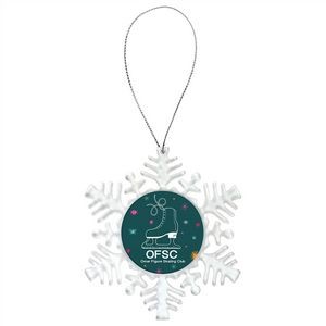4.12" Clear Snowflake Ornament