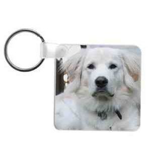 2.25 inch Full Color Square FRP Sublimated Key Chain