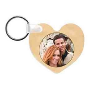 2.5 inch Full Color Heart Key Chain