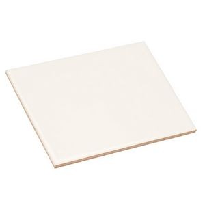 8 x 10 White Full Color Ceramic Tile