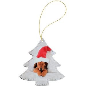 Subli-Tru Full Color Tree Ornament with Gold String