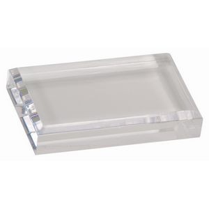 Clear Acrylic Paperweight (4" x 2 1/2")