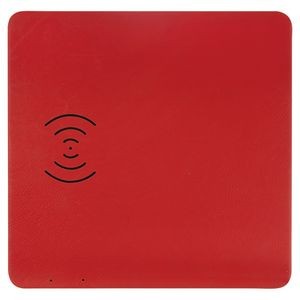 Red Laser Engraved Phone Charging Mat (8" x 8")