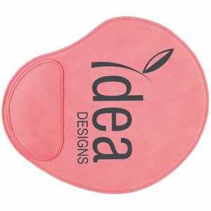 Pink Leatherette Mouse Pad (9" x 10.25")