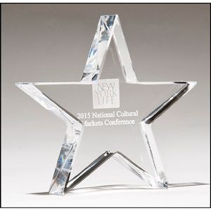 Crystal Star Paperweight (4 1/8" x 4 1/8")