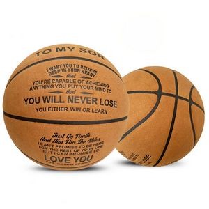 Leather Basketball Adult Size Debossed
