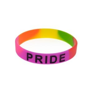 Pride Day Rainbow Silicone Wristband