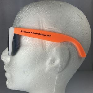 White Frame Neon Sunglasses