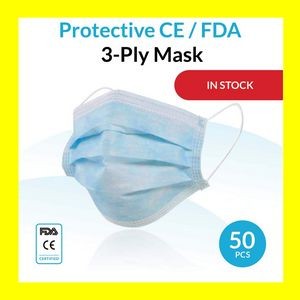 Disposable 3-Ply Adjustable Face Mask