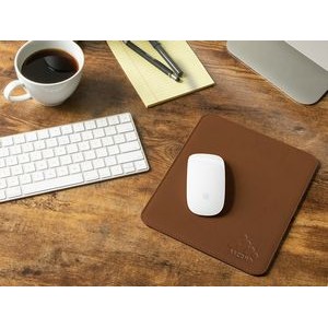 Real Leather Mouse Pad - Pantone Matched