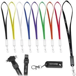 3 In 1 Lanyard USB Charging Cable