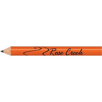 Neon Orange Round Golf Pencils