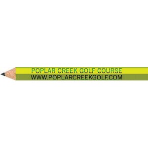 Neon Yellow Hexagon Golf Pencils